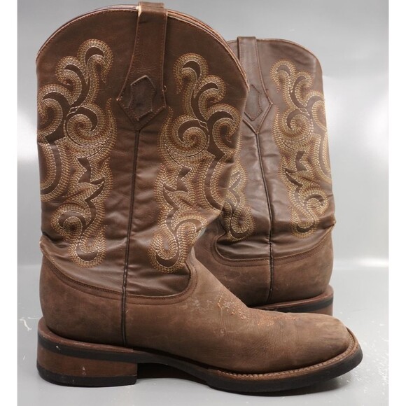 Ferrini Maverick Cowboy Boots Men\'s Sz 12 D Genuine Leather Square Toe Western main image 11